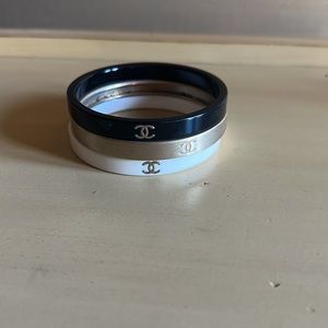 Chanel set of 3 bangles